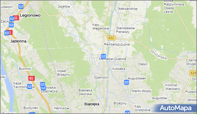 mapa Michałów-Grabina, Michałów-Grabina na mapie Targeo
