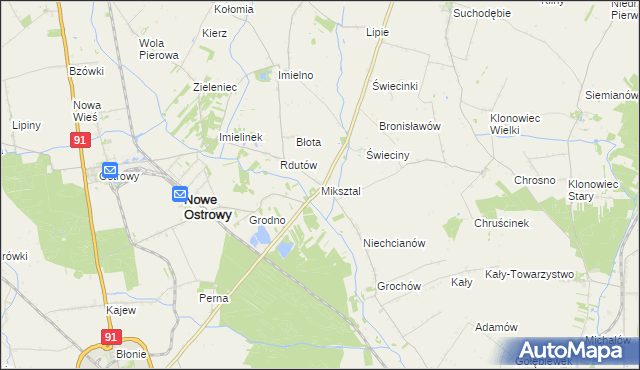 mapa Miksztal, Miksztal na mapie Targeo