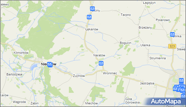 mapa Naratów, Naratów na mapie Targeo