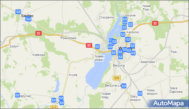 mapa Niałek Wielki, Niałek Wielki na mapie Targeo