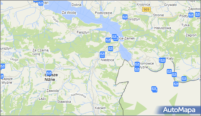 mapa Niedzica, Niedzica na mapie Targeo