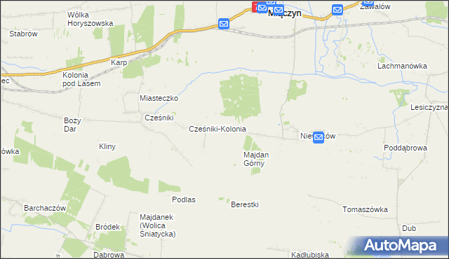 mapa Niewirków-Kolonia, Niewirków-Kolonia na mapie Targeo