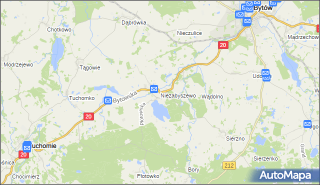 mapa Niezabyszewo, Niezabyszewo na mapie Targeo