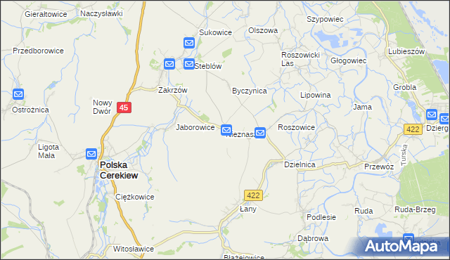 mapa Nieznaszyn, Nieznaszyn na mapie Targeo