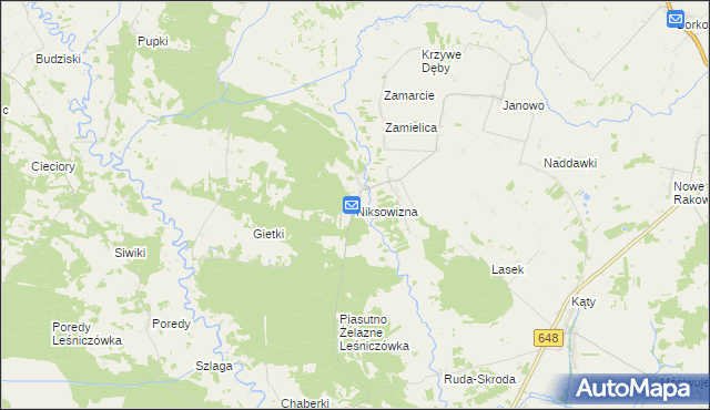 mapa Niksowizna, Niksowizna na mapie Targeo