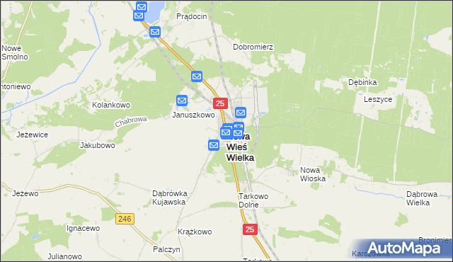 mapa Nowa Wieś Wielka powiat bydgoski, Nowa Wieś Wielka powiat bydgoski na mapie Targeo