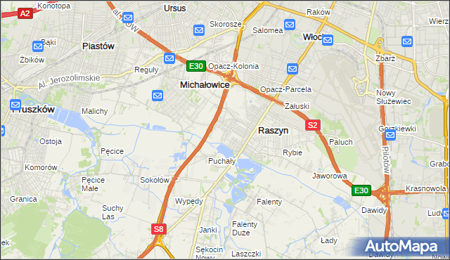 mapa Nowe Grocholice, Nowe Grocholice na mapie Targeo