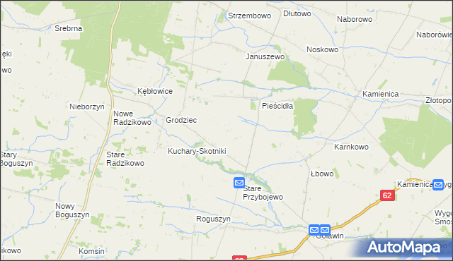 mapa Nowe Przybojewo, Nowe Przybojewo na mapie Targeo