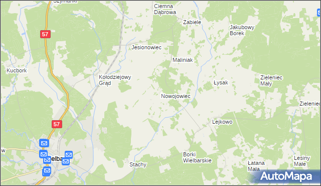 mapa Nowojowiec, Nowojowiec na mapie Targeo