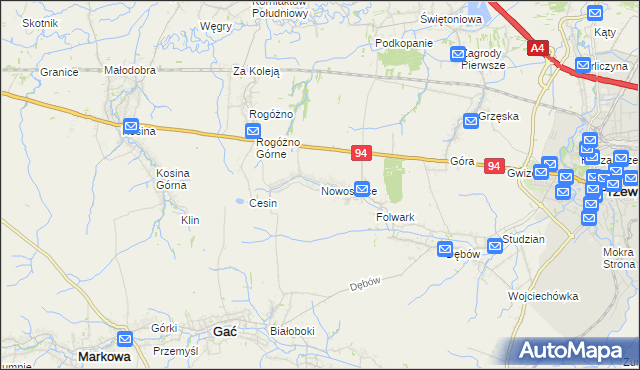mapa Nowosielce gmina Przeworsk, Nowosielce gmina Przeworsk na mapie Targeo