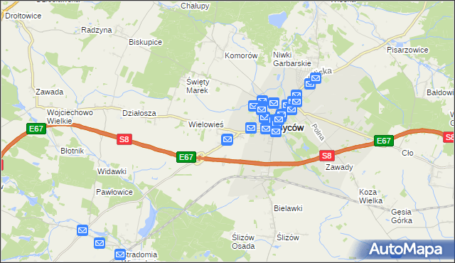 mapa Nowy Dwór gmina Syców, Nowy Dwór gmina Syców na mapie Targeo