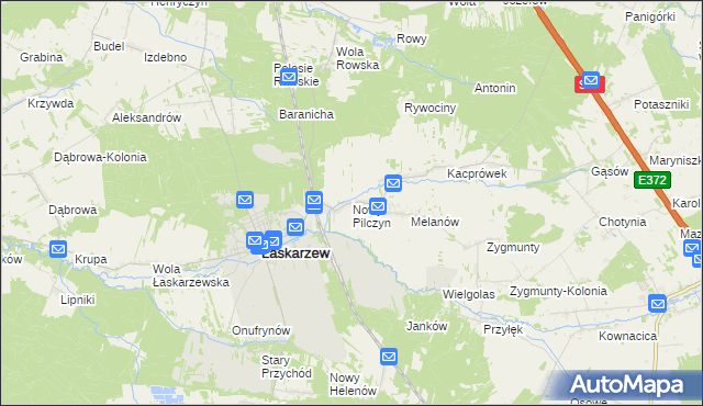 mapa Nowy Pilczyn, Nowy Pilczyn na mapie Targeo