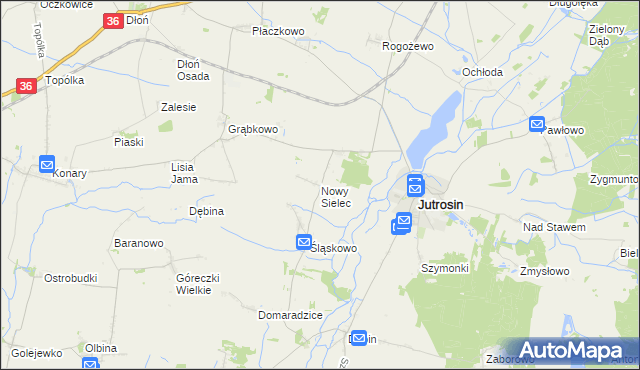 mapa Nowy Sielec, Nowy Sielec na mapie Targeo