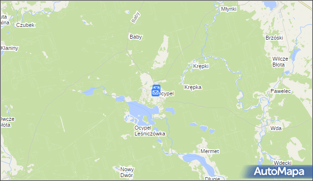 mapa Ocypel, Ocypel na mapie Targeo