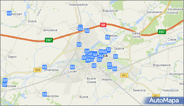 mapa Oleśnica, Oleśnica na mapie Targeo