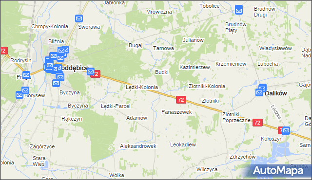 mapa Panaszew, Panaszew na mapie Targeo