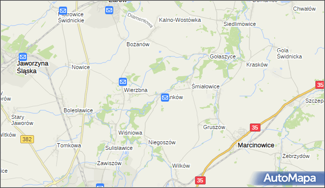 mapa Panków, Panków na mapie Targeo