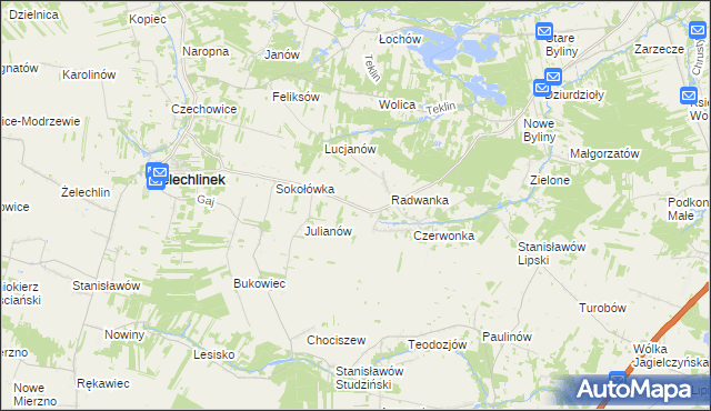 mapa Petrynów, Petrynów na mapie Targeo
