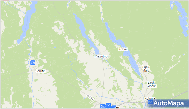 mapa Piasutno, Piasutno na mapie Targeo