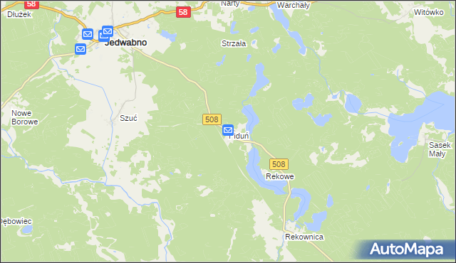 mapa Piduń, Piduń na mapie Targeo