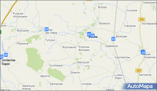 mapa Piotrków Borowski, Piotrków Borowski na mapie Targeo