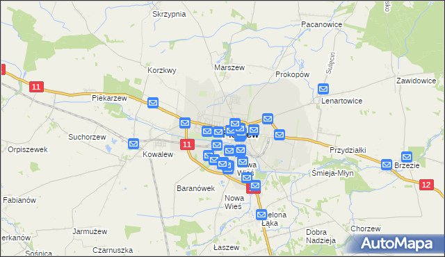 mapa Pleszew, Pleszew na mapie Targeo