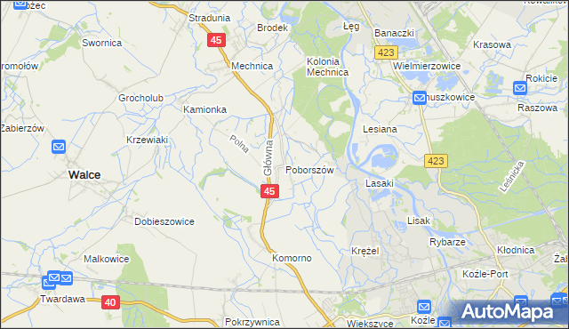 mapa Poborszów, Poborszów na mapie Targeo