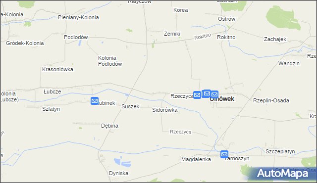 mapa Podlodów gmina Ulhówek, Podlodów gmina Ulhówek na mapie Targeo