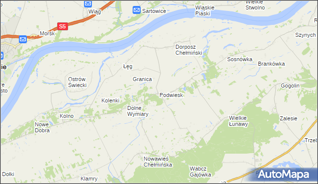 mapa Podwiesk, Podwiesk na mapie Targeo