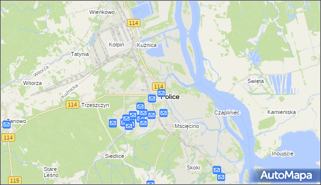 mapa Police, Police na mapie Targeo