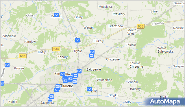 mapa Postoliska, Postoliska na mapie Targeo