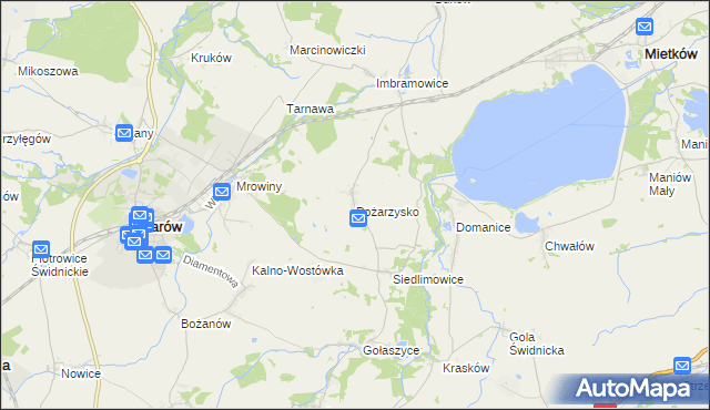 mapa Pożarzysko, Pożarzysko na mapie Targeo