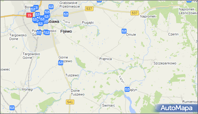 mapa Prątnica, Prątnica na mapie Targeo