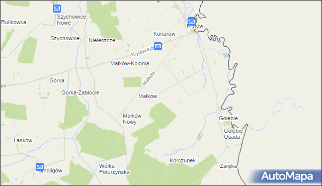 mapa Prehoryłe, Prehoryłe na mapie Targeo