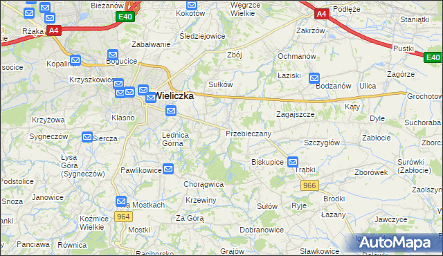 mapa Przebieczany, Przebieczany na mapie Targeo