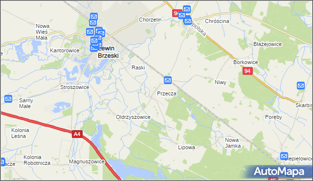 mapa Przecza, Przecza na mapie Targeo