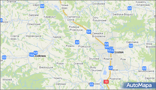 mapa Przeczyca, Przeczyca na mapie Targeo