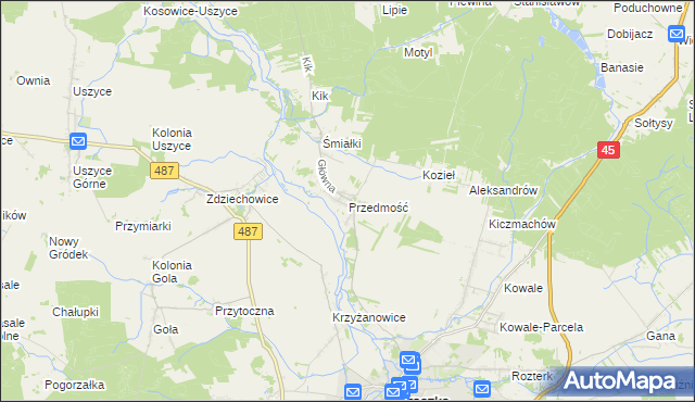 mapa Przedmość, Przedmość na mapie Targeo