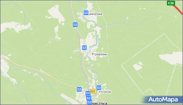 mapa Przejęsław, Przejęsław na mapie Targeo