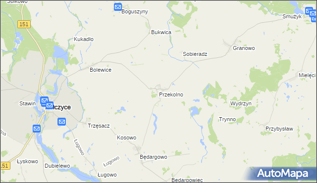 mapa Przekolno, Przekolno na mapie Targeo