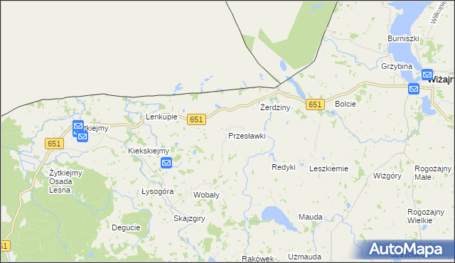 mapa Przesławki, Przesławki na mapie Targeo