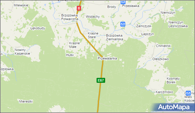 mapa Przewalanka, Przewalanka na mapie Targeo