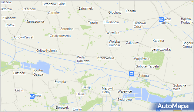 mapa Przezwiska, Przezwiska na mapie Targeo