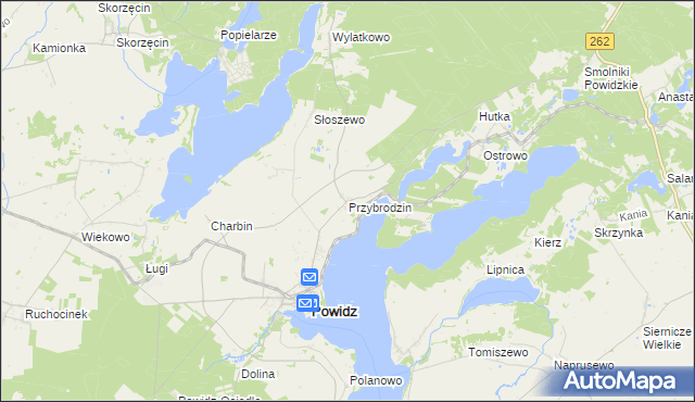 mapa Przybrodzin, Przybrodzin na mapie Targeo