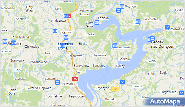 mapa Rąbkowa, Rąbkowa na mapie Targeo