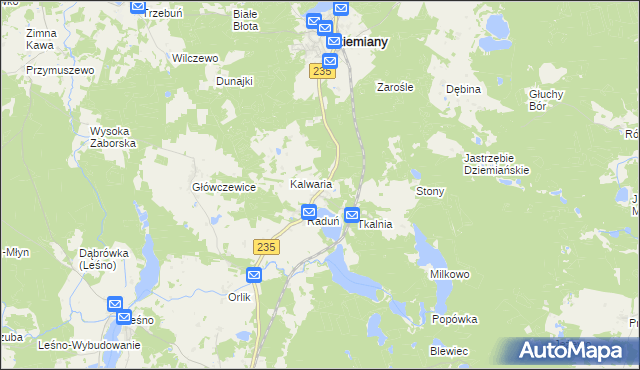 mapa Raduń-Osiedle, Raduń-Osiedle na mapie Targeo