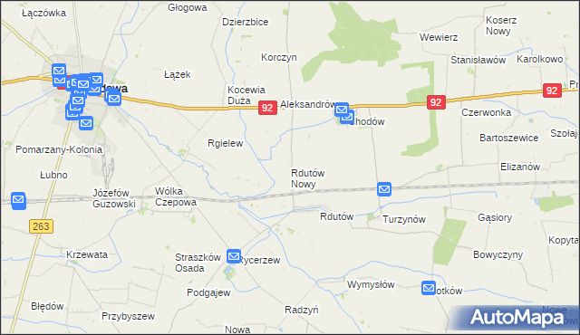 mapa Rdutów Nowy, Rdutów Nowy na mapie Targeo