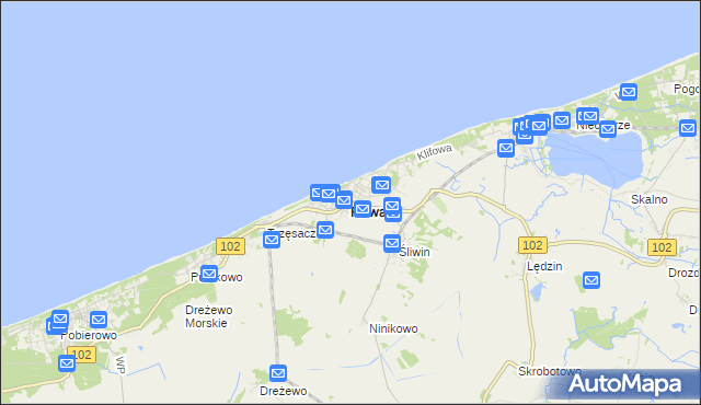 mapa Rewal, Rewal na mapie Targeo
