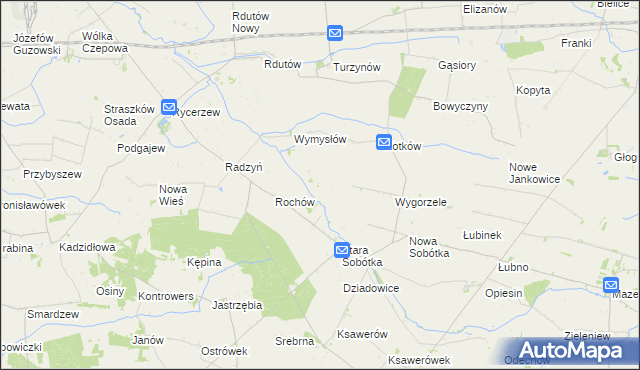 mapa Rochówek, Rochówek na mapie Targeo
