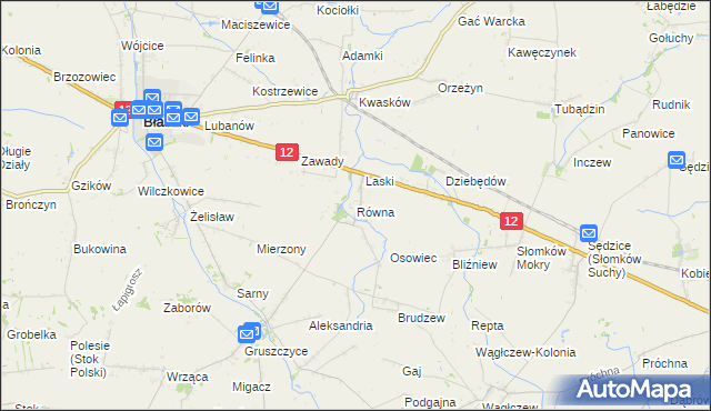 mapa Równa, Równa na mapie Targeo